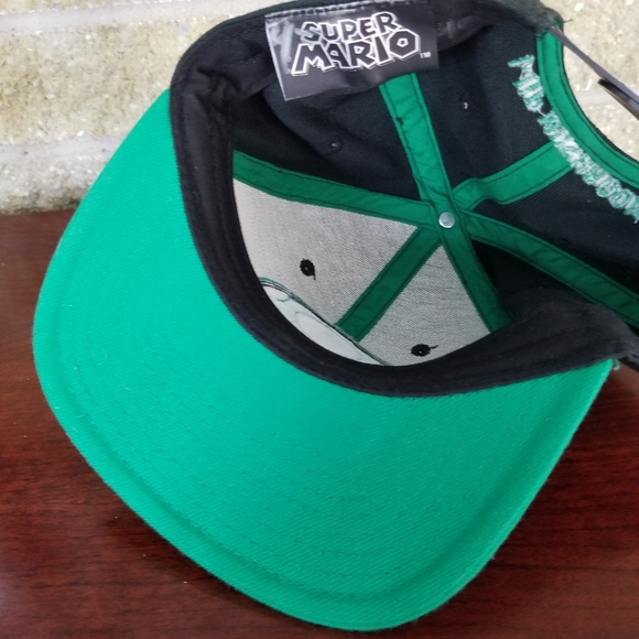 Super Mario Green and Black Mushroom Cap/Hat - Picture 2 of 5